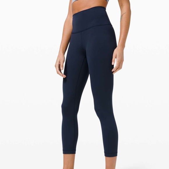 Lululemon Wunder Train High-Rise Crop 23" True Navy Sz 4❤️ - Picture 1 of 8